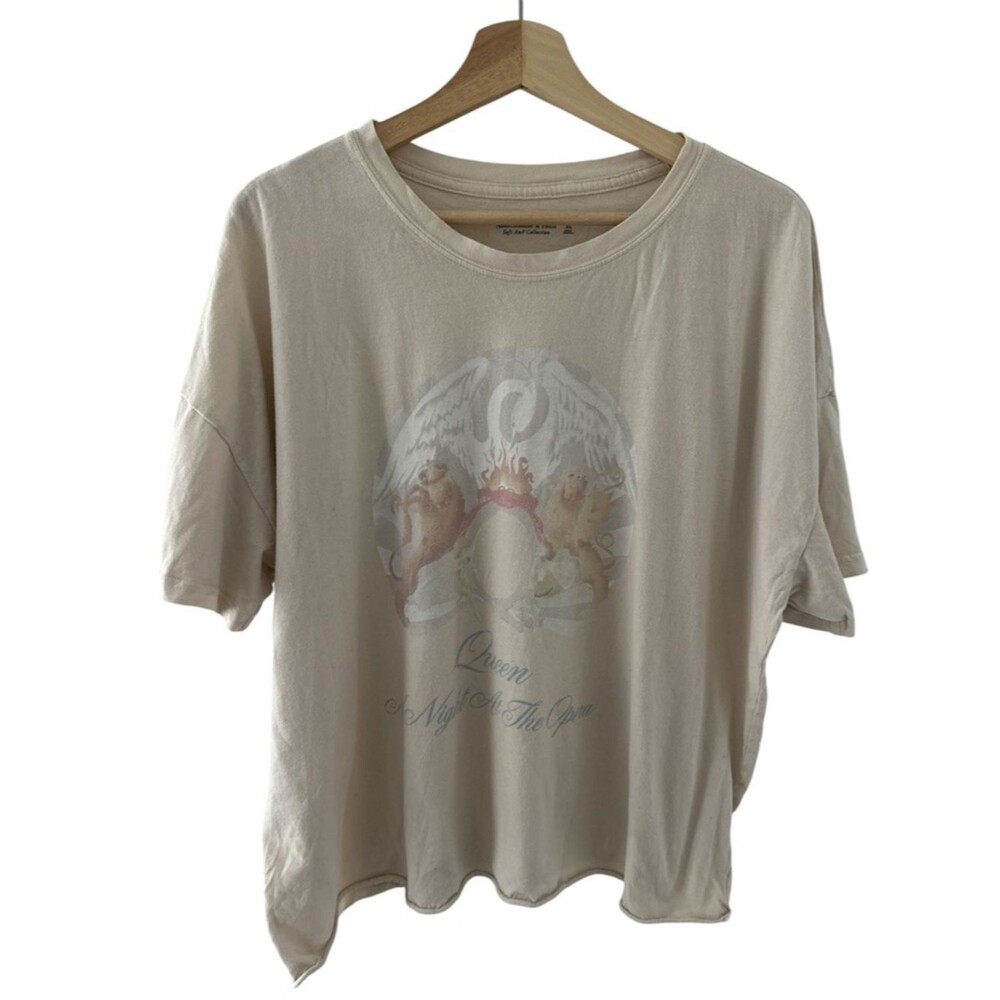 Abercrombie Soft And Collection Beige Queen Graphic Tee XL streetwear retro